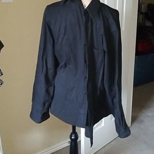 Van Heusen Black long sleeve dress shirt